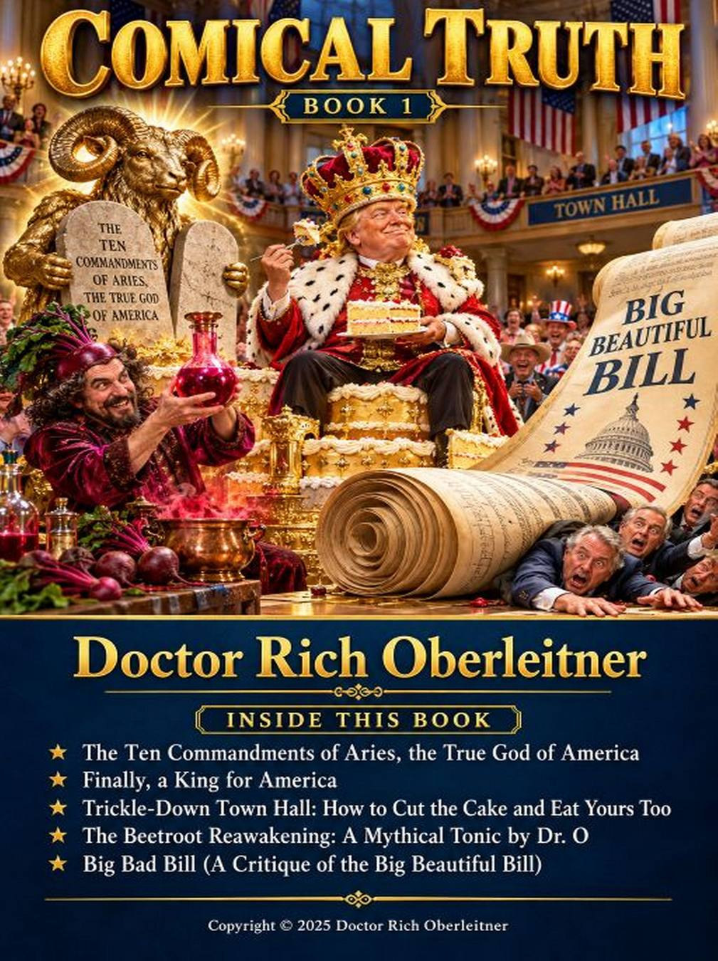 Original illustrated cover of The Comical Truth Volume 1